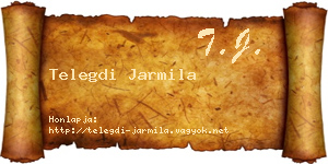 Telegdi Jarmila névjegykártya